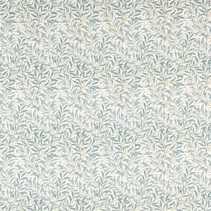 blue botanical cotton fabric from Clarke & Clarke