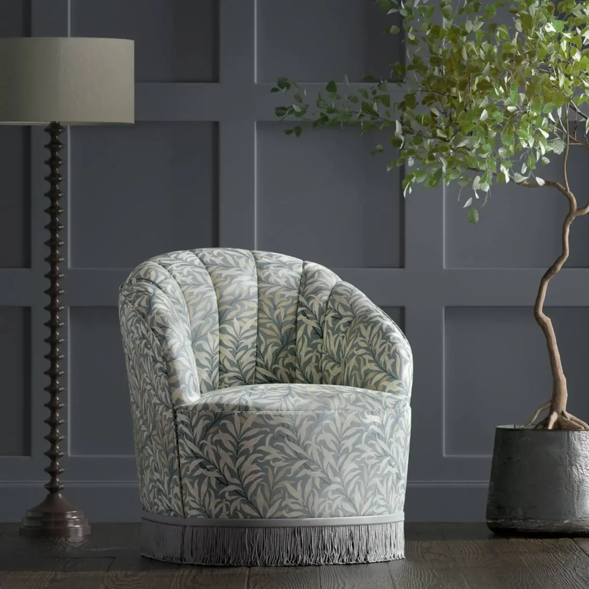 Willow Boughs Fabric - Dove by Willow Boughs Fabric - Dove from