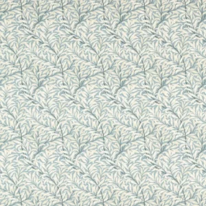 black-grey botanical cotton fabric from Clarke & Clarke