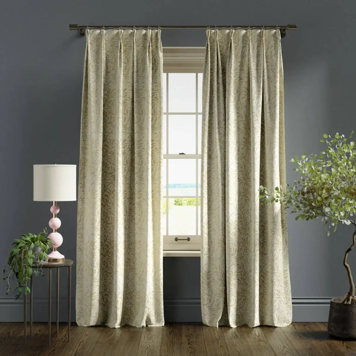 Willow Boughs Fabric - Linen by Willow Boughs Fabric - Linen from