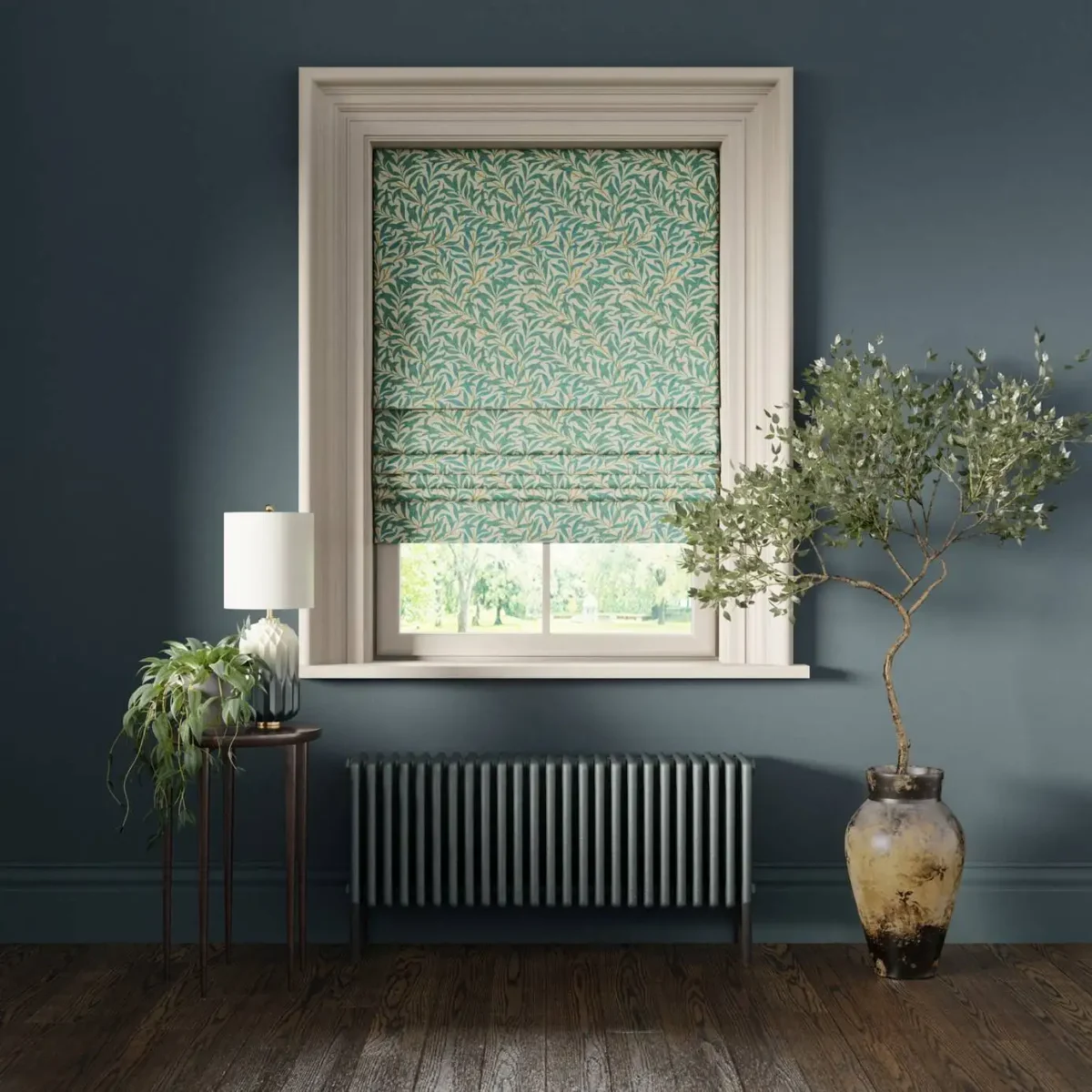 Willow Boughs Fabric - Teal by Willow Boughs Fabric - Teal from