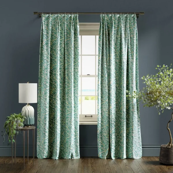 Willow Boughs Fabric - Teal by Willow Boughs Fabric - Teal from