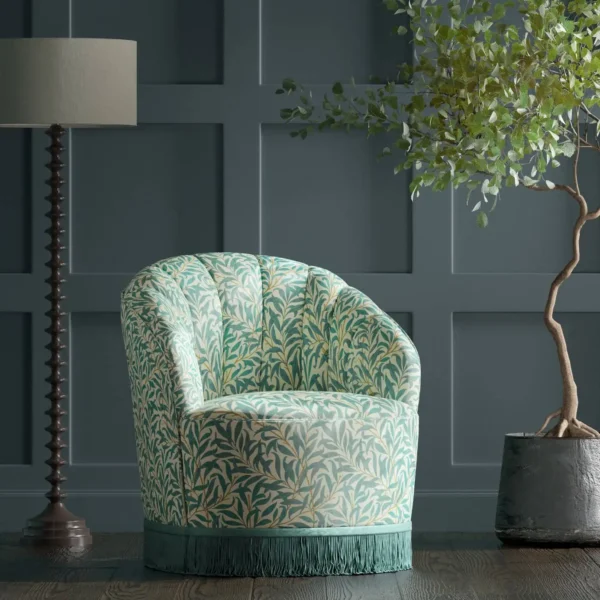 Willow Boughs Fabric - Teal by Willow Boughs Fabric - Teal from