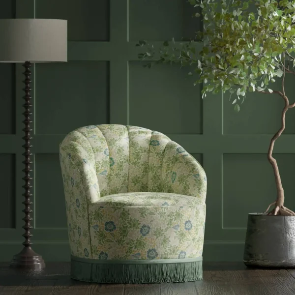 Mallow Fabric - Apple / Linen from