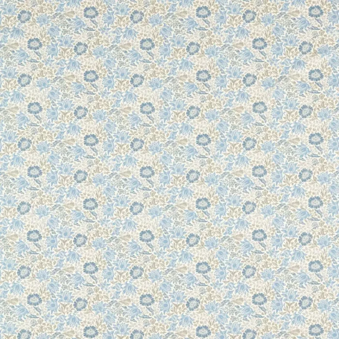 Mallow Fabric - Denim / Ivory swatch