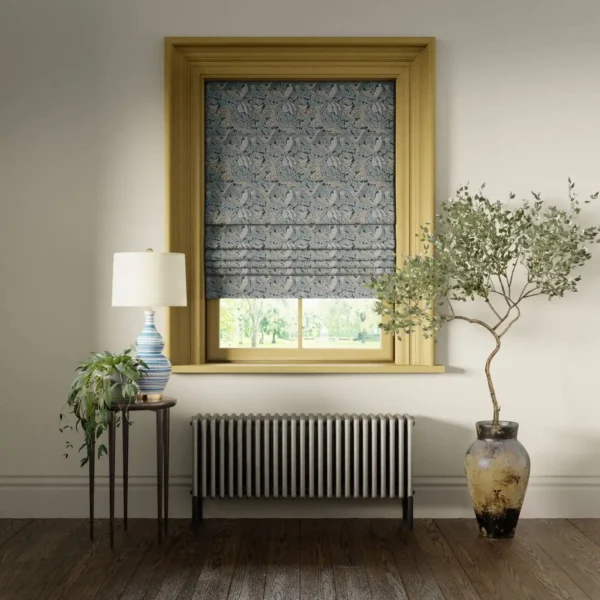 Acanthus Fabric - Denim by Acanthus Fabric - Denim from