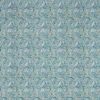 blue botanical cotton fabric from Clarke & Clarke