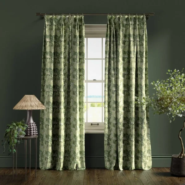 Acanthus Fabric - Apple / Sage by Acanthus Fabric - Apple / Sage from