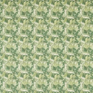green botanical cotton fabric from Clarke & Clarke