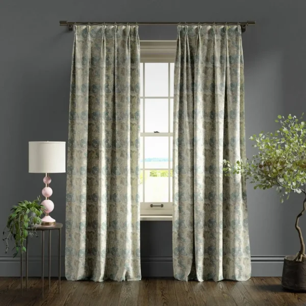 Acanthus Fabric - Slate / Dove by Acanthus Fabric - Slate / Dove from