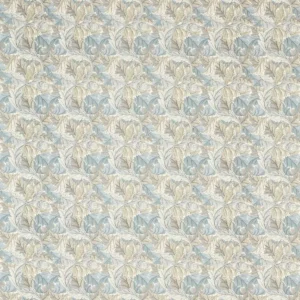 black-grey botanical cotton fabric from Clarke & Clarke