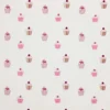 pink children's embroideried fabric from Harlequin