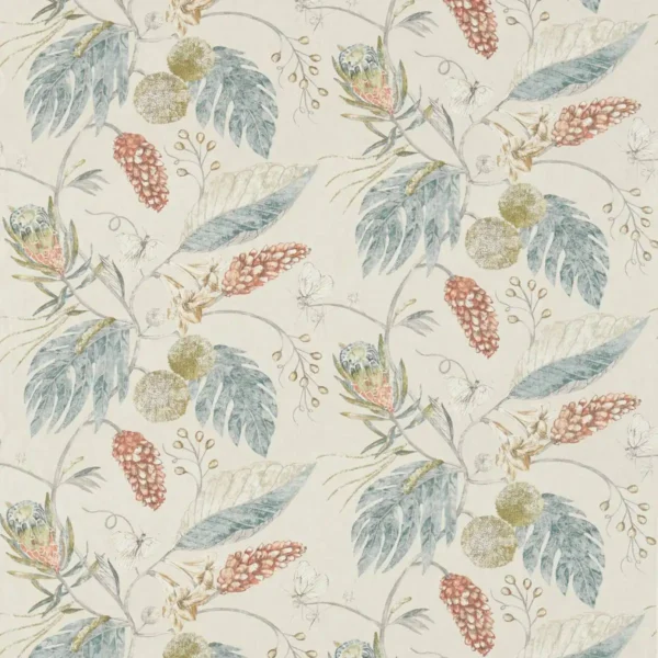 Amborella Fabric - Olive / Seaglass by Amborella Fabric - Olive / Seaglass from