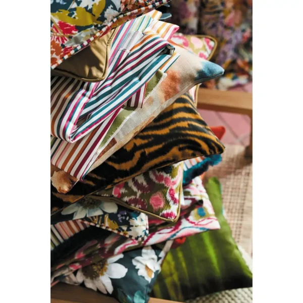 Flores Fabric - Damson / Viola / Blush by Flores Fabric - Damson / Viola / Blush from