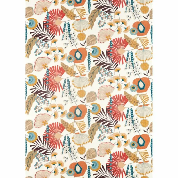 Zavala Fabric - Russet / Navy / Lagoon by Zavala Fabric - Russet / Navy / Lagoon from