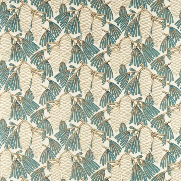 Foxley Fabric - Kingfisher by Foxley Fabric - Kingfisher from