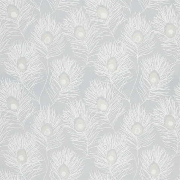 Orlena Fabric - Powder Blue / Gilver by Orlena Fabric - Powder Blue / Gilver from