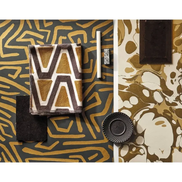 Dentella Fabric - Brass from