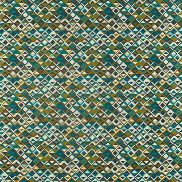 Boka Fabric - Charcoal / Marine / Zest by Boka Fabric - Charcoal / Marine / Zest from