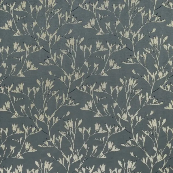 Rhone Fabric - River by blue botanical jacquard fabric from Ashley Wilde