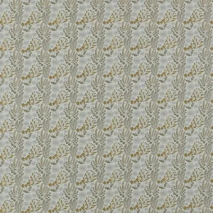 yellow botanical jacquard fabric from Ashley Wilde