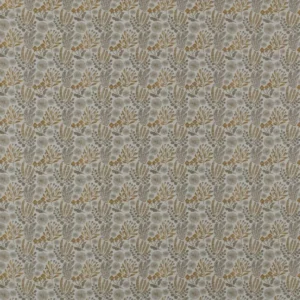 yellow botanical jacquard fabric from Ashley Wilde