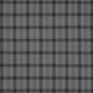black-grey checked woven fabric from Ashley Wilde