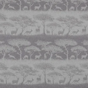 black-grey animal jacquard fabric from Ashley Wilde