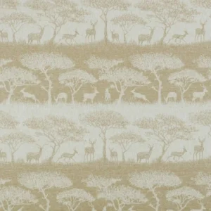 yellow animal jacquard fabric from Ashley Wilde