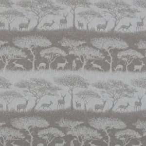 black-grey animal jacquard fabric from Ashley Wilde