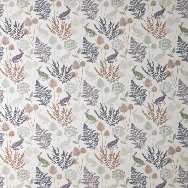 neutral animal cotton fabric from Ashley Wilde