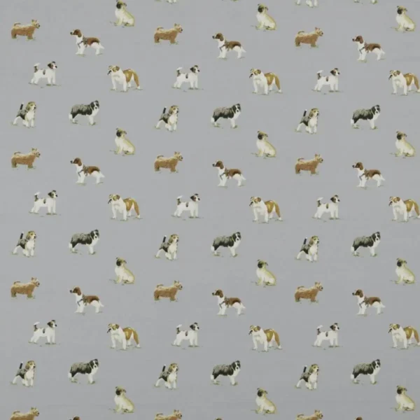 Rora Fabric - Danube by neutral animal cotton fabric from Ashley Wilde