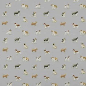 neutral animal cotton fabric from Ashley Wilde