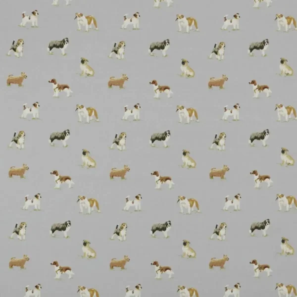 Rora Fabric - Haze by neutral animal cotton fabric from Ashley Wilde