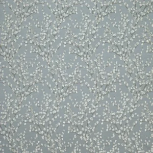 black-grey botanical jacquard fabric from Ashley Wilde