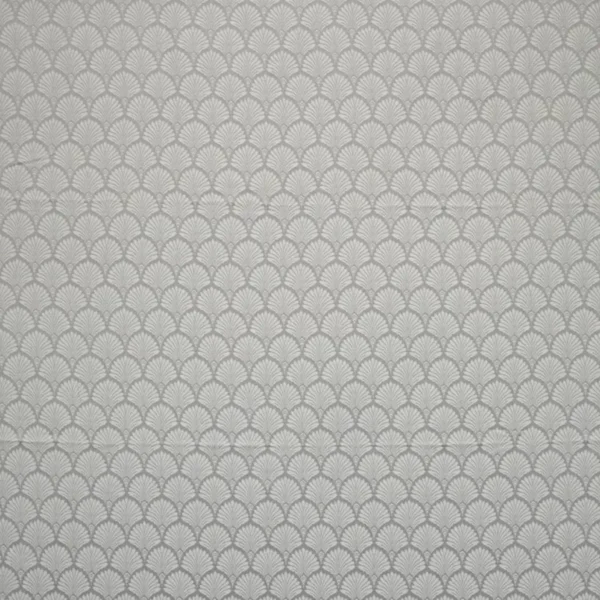 Chailey Fabric - Dove by black-grey botanical jacquard fabric from Ashley Wilde