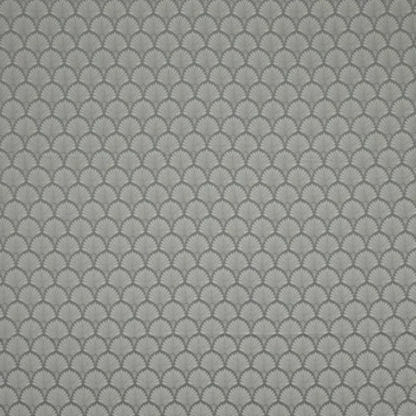 black-grey botanical jacquard fabric from Ashley Wilde