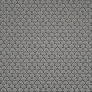black-grey botanical jacquard fabric from Ashley Wilde