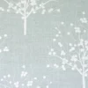 blue botanical embroideried fabric from Clarke & Clarke