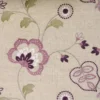 purple botanical embroideried fabric from Clarke & Clarke