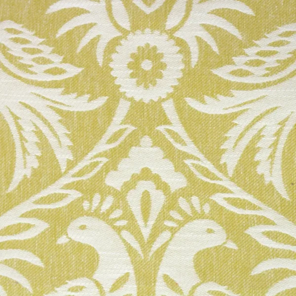 Harewood Fabric - Acacia by yellow animal jacquard fabric from Clarke & Clarke