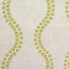 yellow striped embroideried fabric from Clarke & Clarke