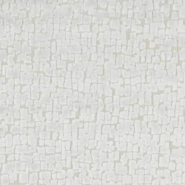 Mattone Fabric - Ivory by black-grey misc velvet-chenille fabric from Clarke & Clarke