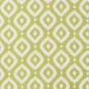 green geometric jacquard fabric from Clarke & Clarke