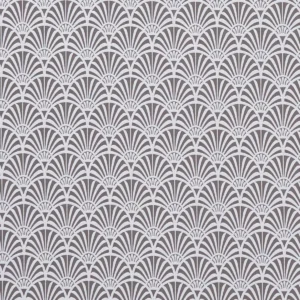 black-grey retro jacquard fabric from Clarke & Clarke