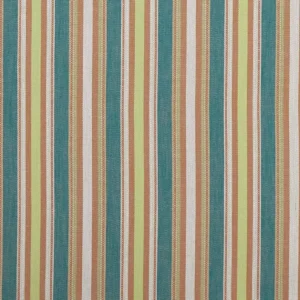 multicolour striped woven fabric from Clarke & Clarke