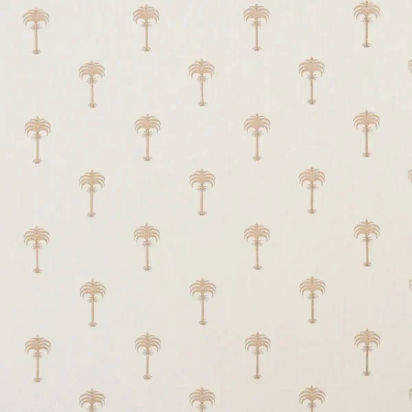 pink botanical embroideried fabric from Clarke & Clarke