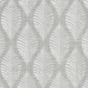 black-grey botanical embroideried fabric from Clarke & Clarke