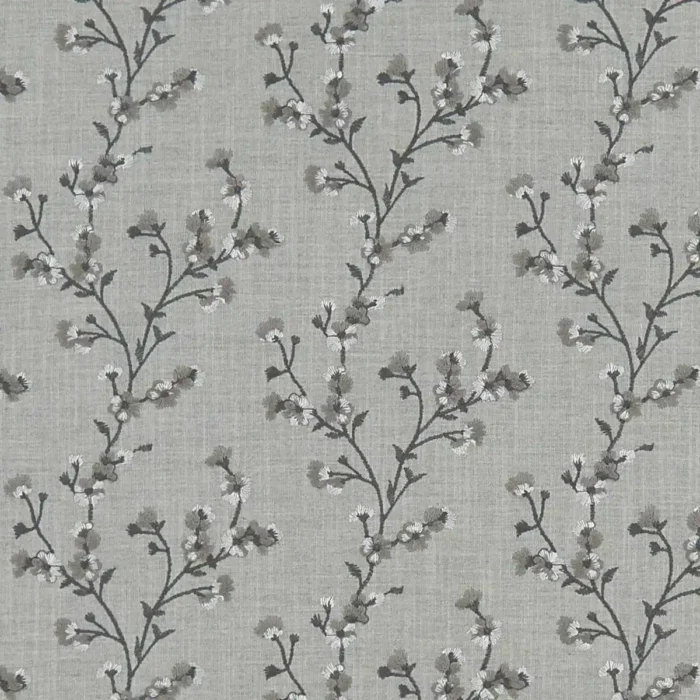Blossom Fabric - Charcoal swatch