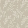 brown botanical jacquard fabric from Clarke & Clarke